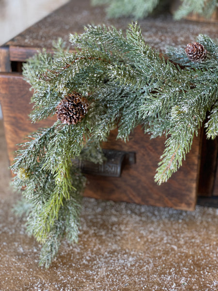Frosted White Spruce Garland | 6'
