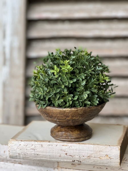 New England Boxwood Half Sphere | 8.5" | 25% OFF - DISCOUNT TAKEN IN OFFICE *