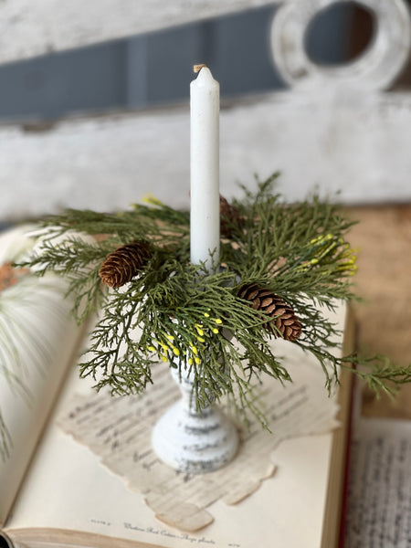 Alpine Cedar Candle Ring | 7" | SOLD OUT
