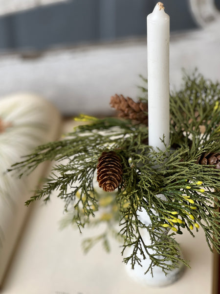 Alpine Cedar Candle Ring | 7" | SOLD OUT