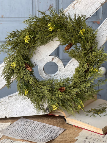 Alpine Cedar Wreath | 22" | Limited Stock - Last 48pcs!
