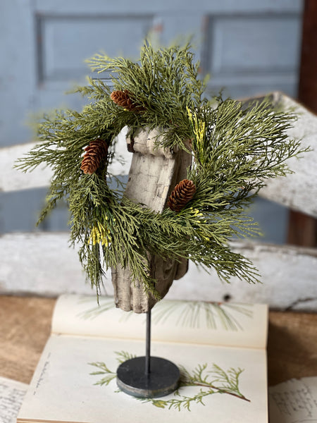 Alpine Cedar Candle Ring | 10" | SOLD OUT