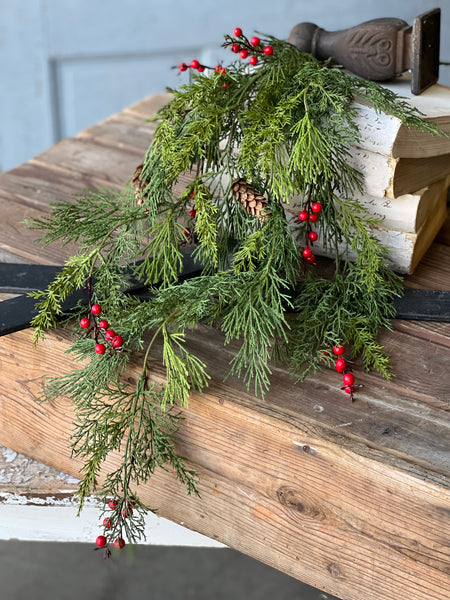 Pine & Cedar with Berries - Lancaster Home & Holiday