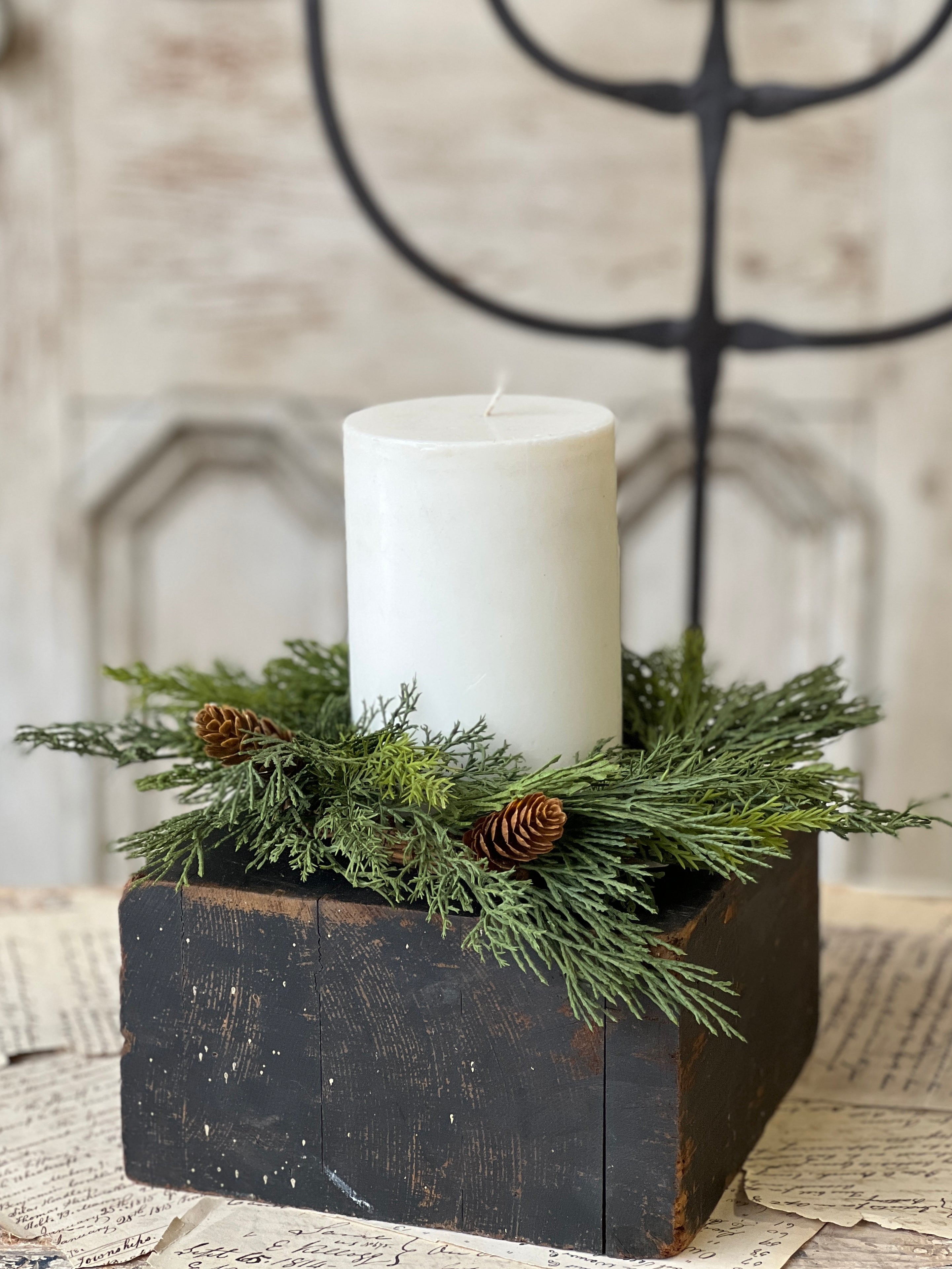 Advent Greens Candle Ring 11