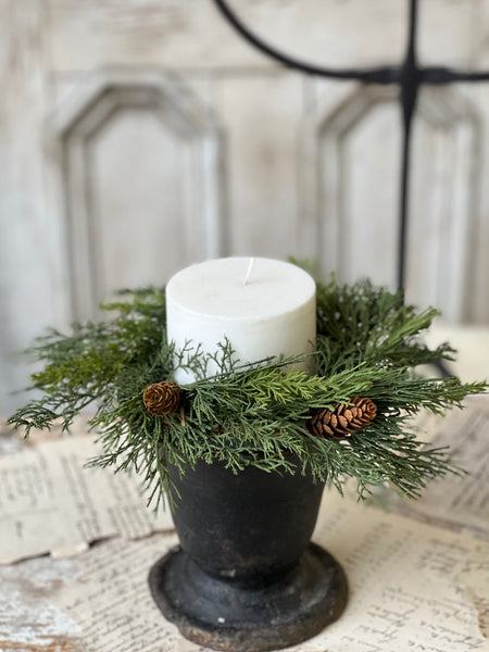 Advent Greens Candle Ring | 11" | SOLD OUT
