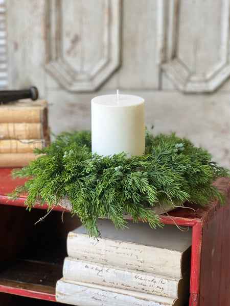 Dripping Cedar Candle Ring | 16" | SOLD OUT