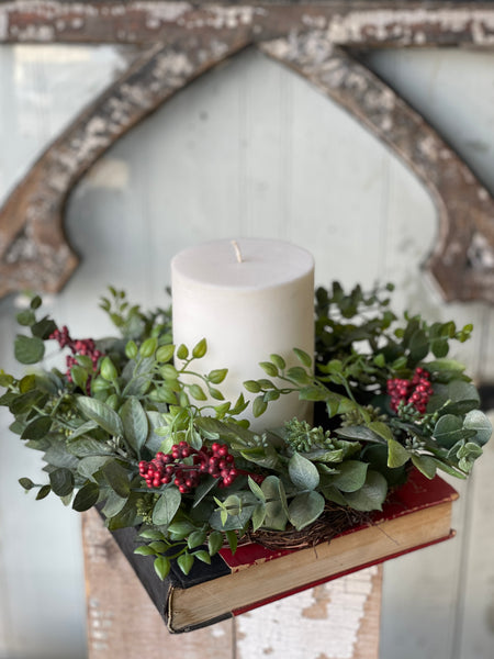 Atwood Eucalyptus Candle Ring | 14" *