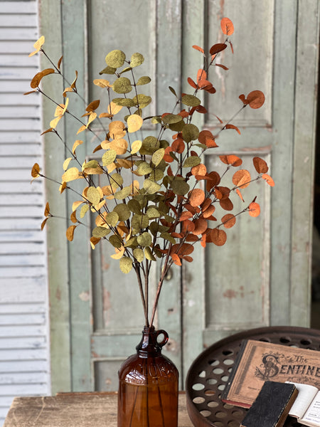 Penny Leaf Spray | Mustard | 34"