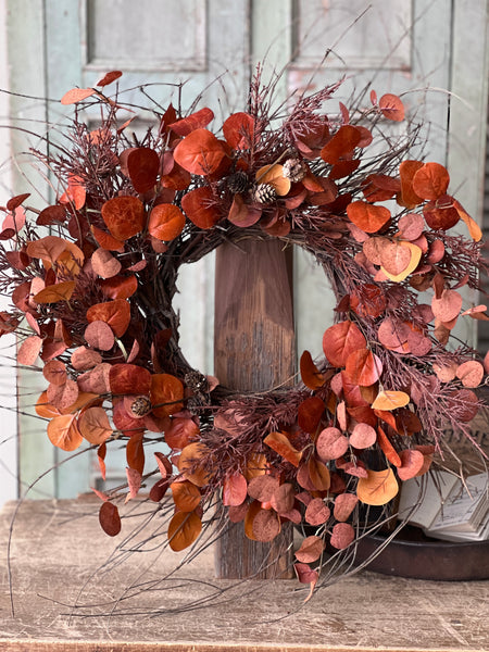 Penny Leaf Wreath | 26" | Red  | SOLD OUT