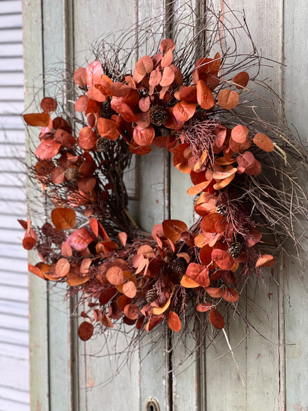 Penny Leaf Wreath | 26" | Red  | SOLD OUT