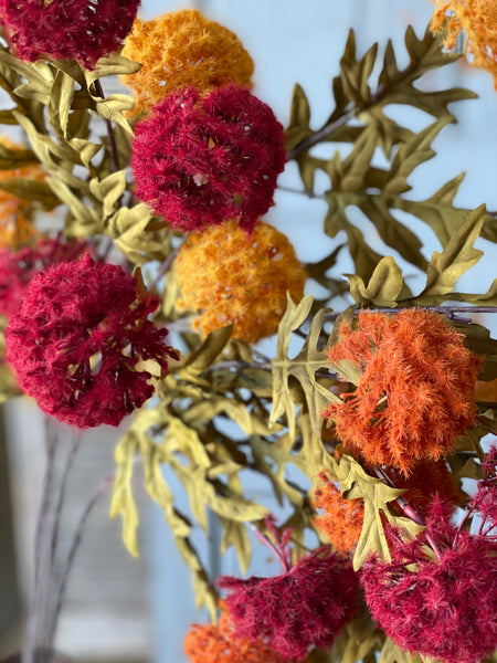 Autumn Aster Spray | 35" | Burgundy | NEW CLOSEOUT + CLEAN UP SPECIAL!  From $3.20 - Last 36pcs!