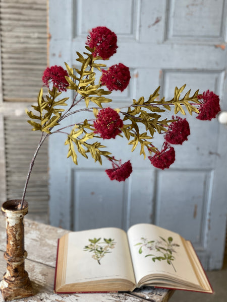 Autumn Aster Spray | 35" | Burgundy | NEW CLOSEOUT + CLEAN UP SPECIAL!  From $3.20 - Last 36pcs!